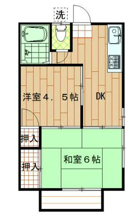 メゾン長坂 2階階 間取り