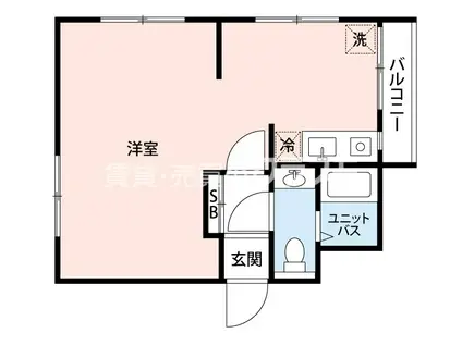 敷島ビル(ワンルーム/3階)の間取り写真