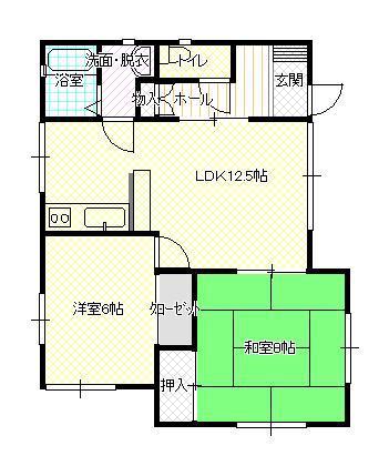 アーデン21(2LDK/2階)の間取り写真