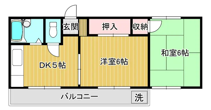 コーポ早苗 2階階 間取り