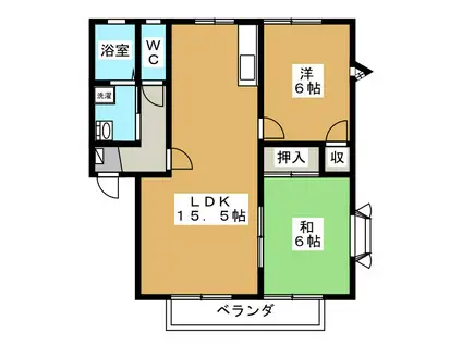 フローラ大塚(2LDK/1階)の間取り写真
