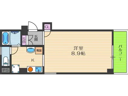 アスタ・ラ・ビスタ新梅田(1K/5階)の間取り写真