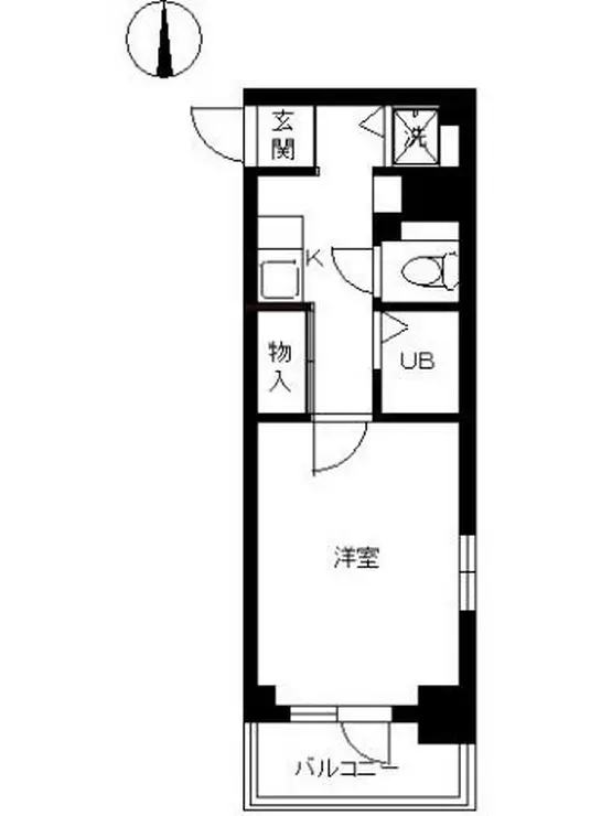 スカイコート文京白山第3 3階階 間取り