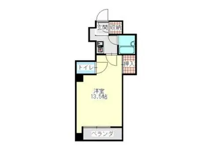 稲葉ビル(1K/3階)の間取り写真