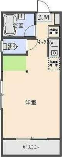IJハウス北(ワンルーム/1階)の間取り写真