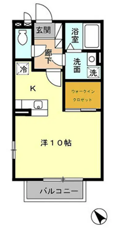 ベル・クレール 2階階 間取り