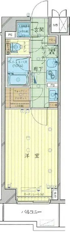 ルーブル亀戸天神前 4階階 間取り