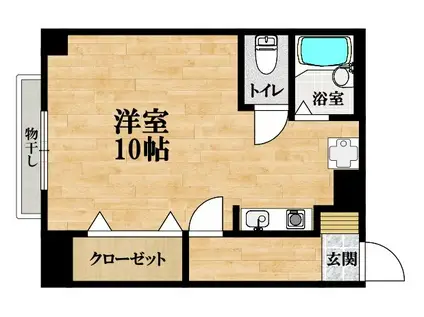 グランドオール正和(1K/1階)の間取り写真