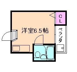 ルネ桜井(ワンルーム/1階)の間取り写真