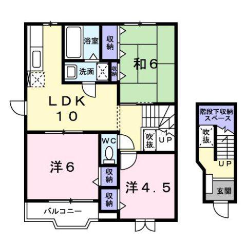 プロスペリテT(3LDK/2階)の間取り写真