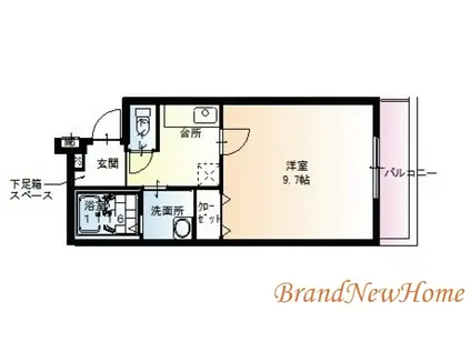 フジパレス鳳中サウス(1K/1階)の間取り写真