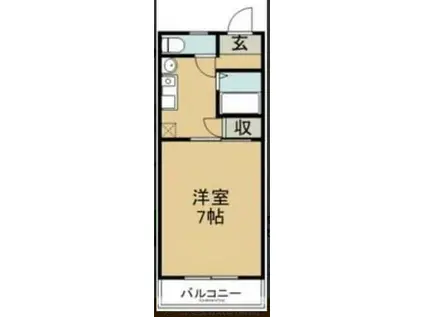 エクセレントハイム(1K/2階)の間取り写真