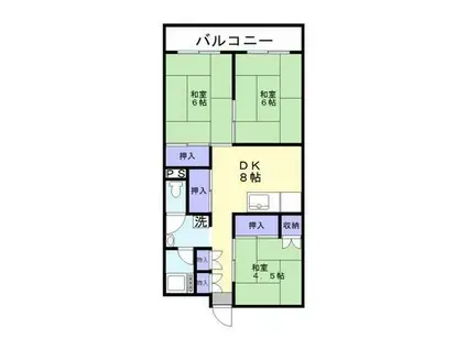 第3松島ビル(3DK/3階)の間取り写真