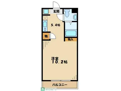 グレイシャスハシモト(ワンルーム/3階)の間取り写真