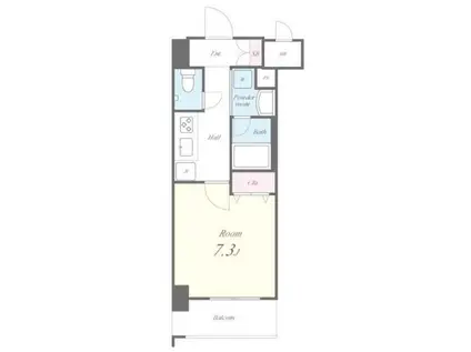 グランレーヴ東尾久(1K/5階)の間取り写真