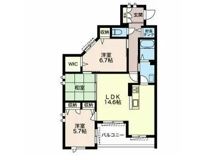 マストコート八潮(3LDK/1階)の間取り写真