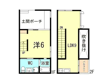 YS HOUSE禅昌寺10(1LDK/1階)の間取り写真