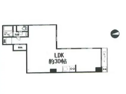 第三長門ビル(2LDK/8階)の間取り写真