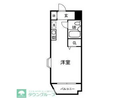 メゾン・ド・エクスペール(ワンルーム/4階)の間取り写真