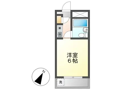 パルティーレ神宮南(1K/1階)の間取り写真