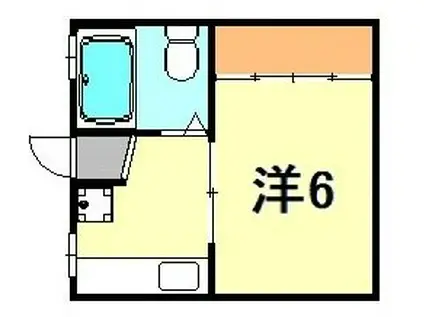 グラディート神戸Ⅱ(1K/4階)の間取り写真