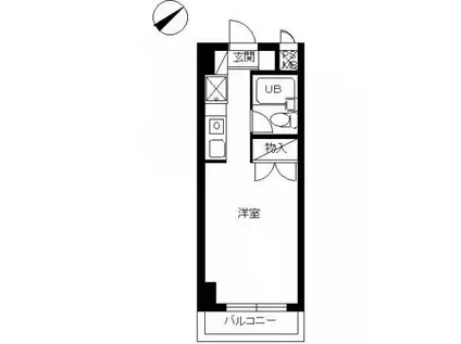 スカイコート和光(ワンルーム/4階)の間取り写真
