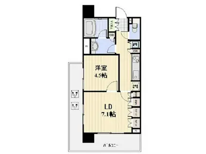 JOYCE COURTジョイスコート(1LDK/6階)の間取り写真