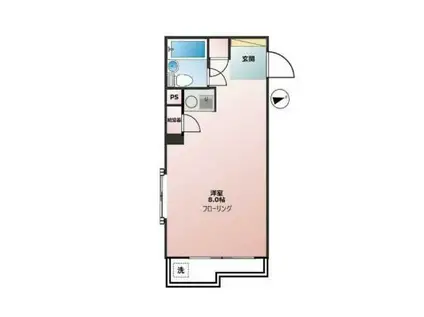 日興パレス江古田(ワンルーム/1階)の間取り写真