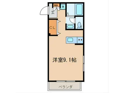 マ・メゾン風雅(ワンルーム/2階)の間取り写真