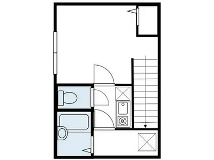 フラッティ東馬込(1K/2階)の間取り写真