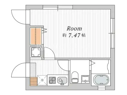 アプリコットハウス中野(1K/2階)の間取り写真