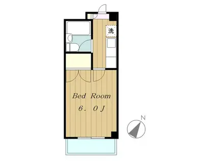 センチュリーハイツ三徳(1K/3階)の間取り写真