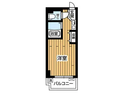 青梅ベルフラワー(ワンルーム/3階)の間取り写真