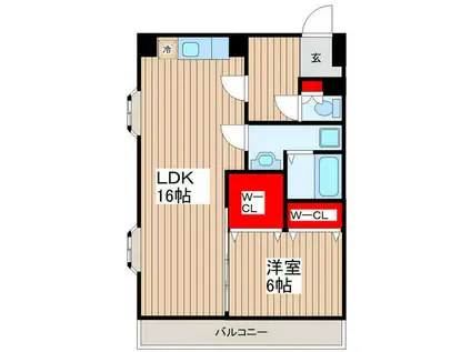 ホワイトコートIII(1LDK/2階)の間取り写真