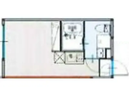 アンビエンテ町屋(ワンルーム/3階)の間取り写真