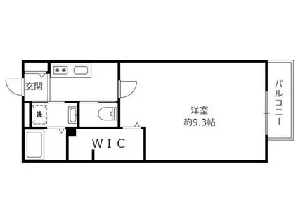 ベルドミール3 野洲市小篠原(1K/2階)の間取り写真