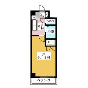 CERES星ヶ丘(1K/5階)の間取り写真