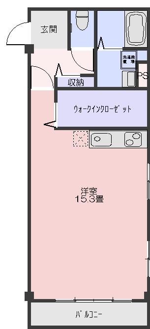 ラッフィナート(ワンルーム/2階)の間取り写真