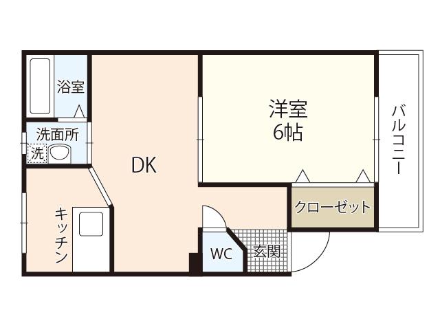 LUMIELE府中(1LDK/5階)の間取り写真