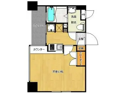 グランフォーレ平尾(1K/7階)の間取り写真