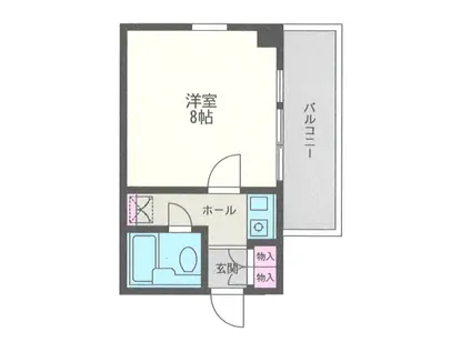 エフ・ティプラザ相模大野(1K/5階)の間取り写真