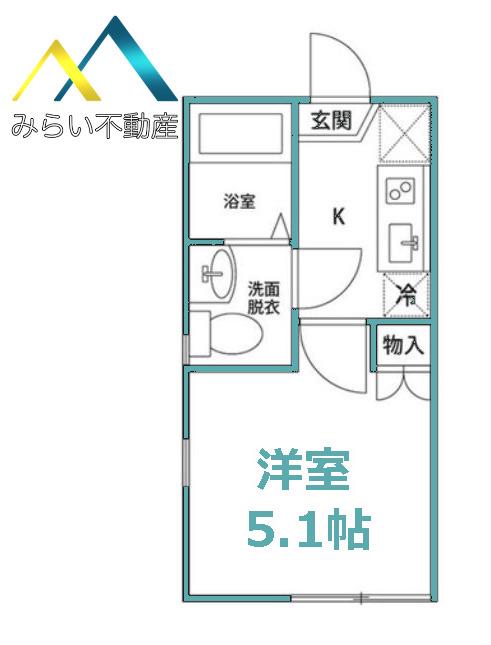 やまてライフ(1K/2階)の間取り写真