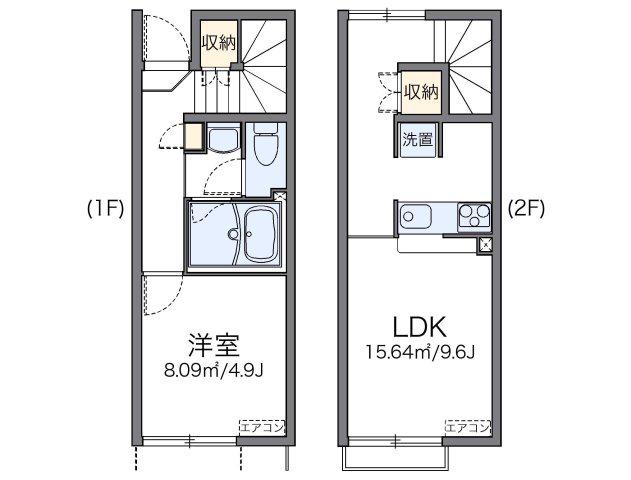 NANA(1LDK/1階)の間取り写真