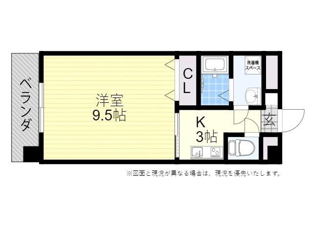 シーサイドⅡ(1K/2階)の間取り写真