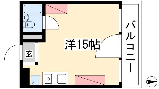 LUMINA 広路(ワンルーム/2階)の間取り写真