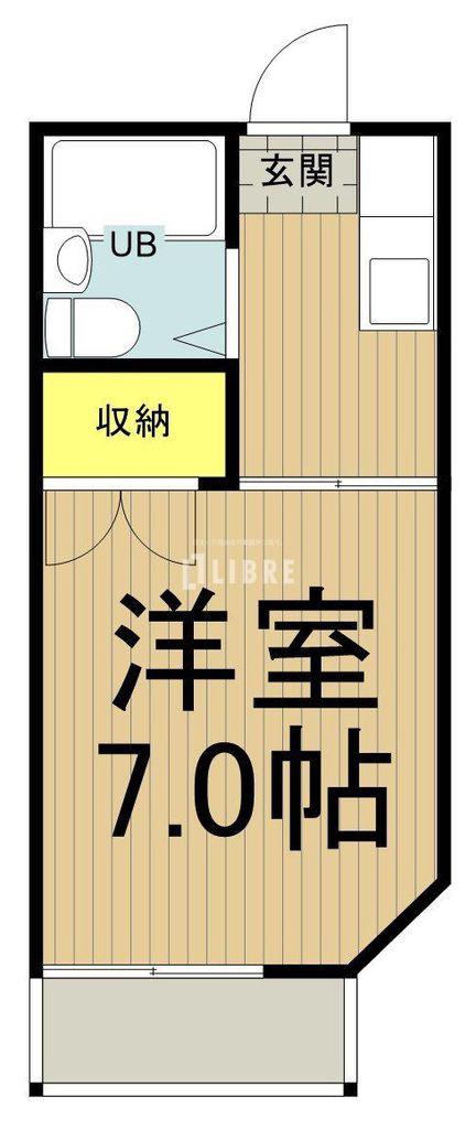 プチハウス(1K/1階)の間取り写真