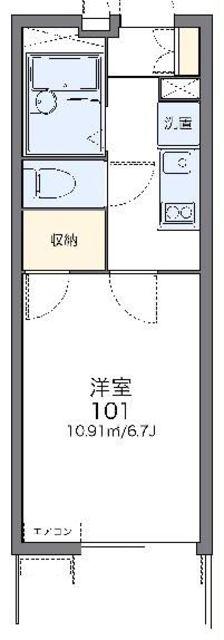 レオパレスブリロ上戸田(1K/1階)の間取り写真