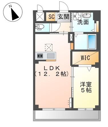エストレージャ(1LDK/2階)の間取り写真