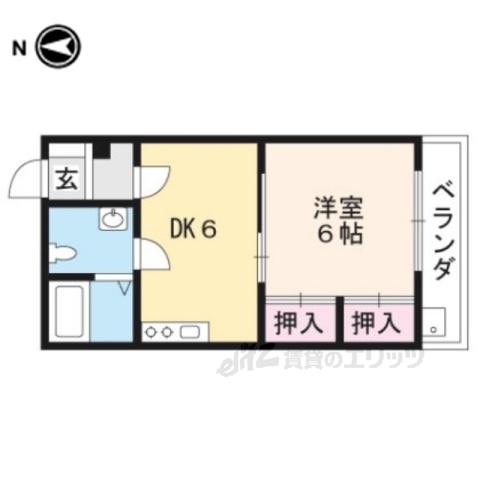 コーポアネモス(1DK/3階)の間取り写真