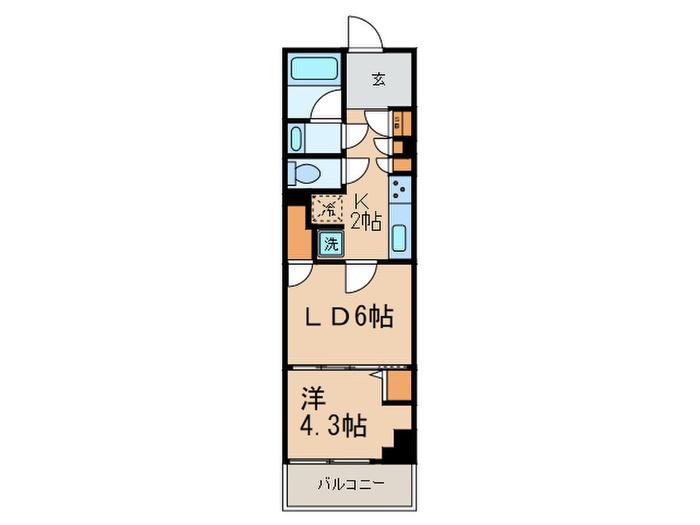 JP NOIE 駒沢大学(1LDK/3階)の間取り写真
